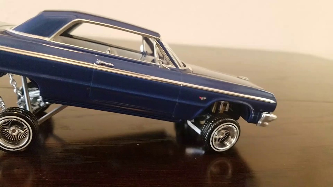 Six Four Impala lowrider model car hydraulics.