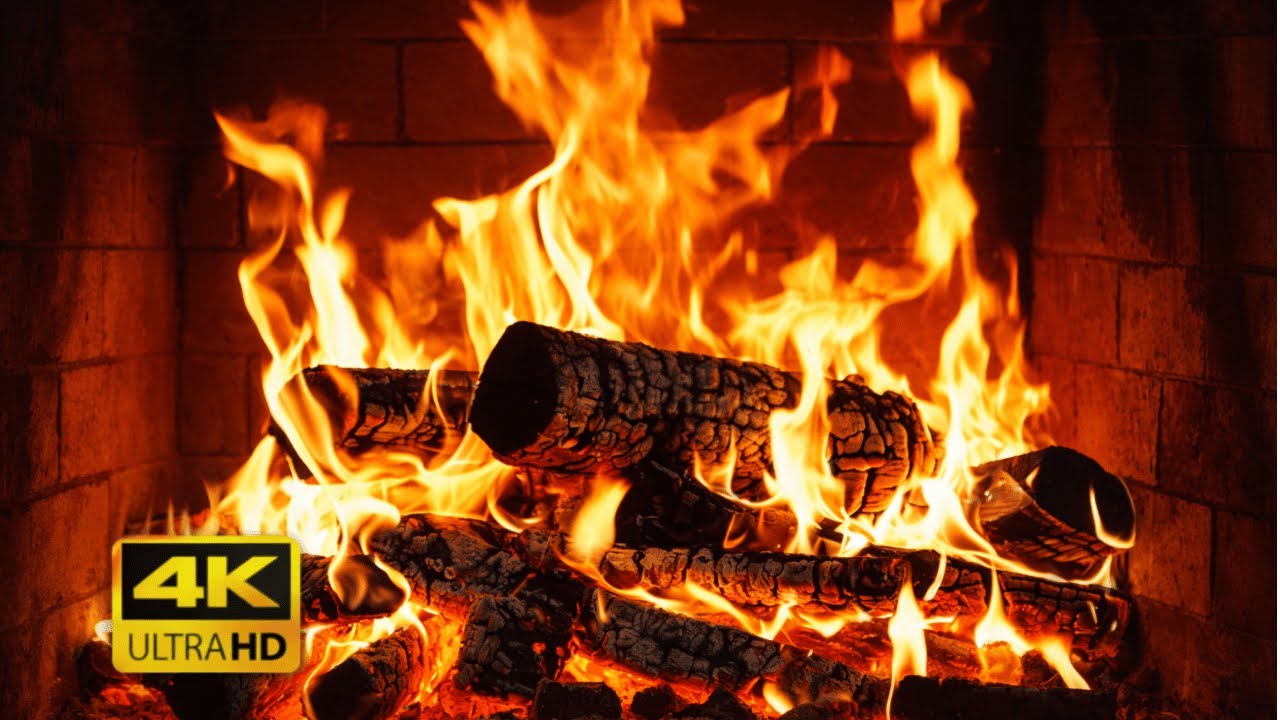 Fireplace Evenings of Calm 🔥 Burning Logs & Gentle Relaxation Music