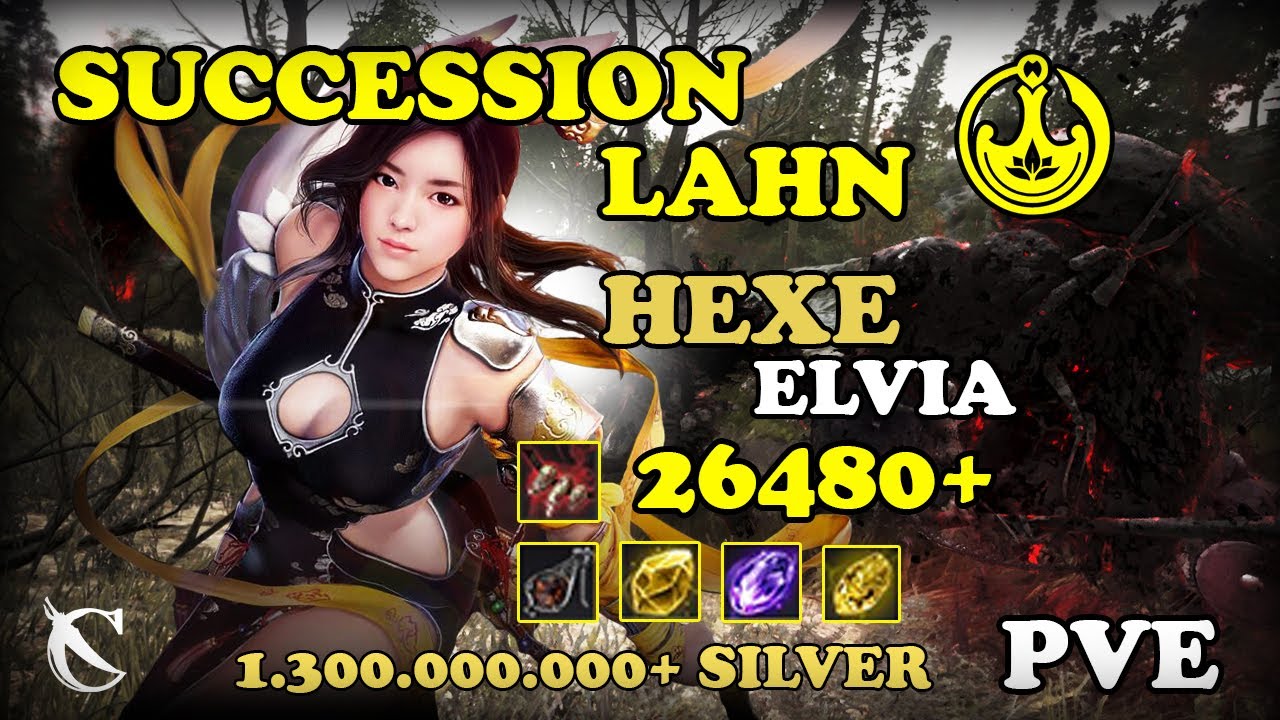 BDO - Hexe Sanctuary Elvia 26480+ Trash Yellow - Succession Lahn - PVE - 2024-04-09