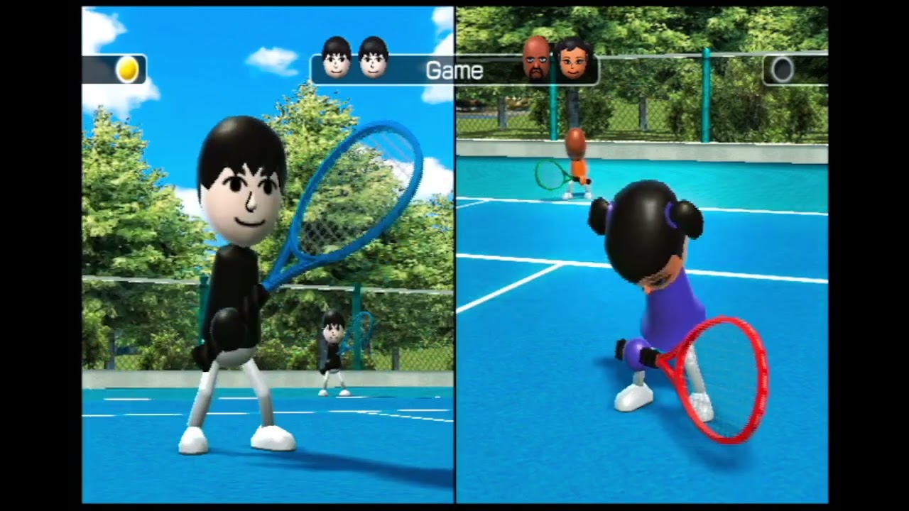 Wii Sports - Tennis - vs. CPU Miis 1-11
