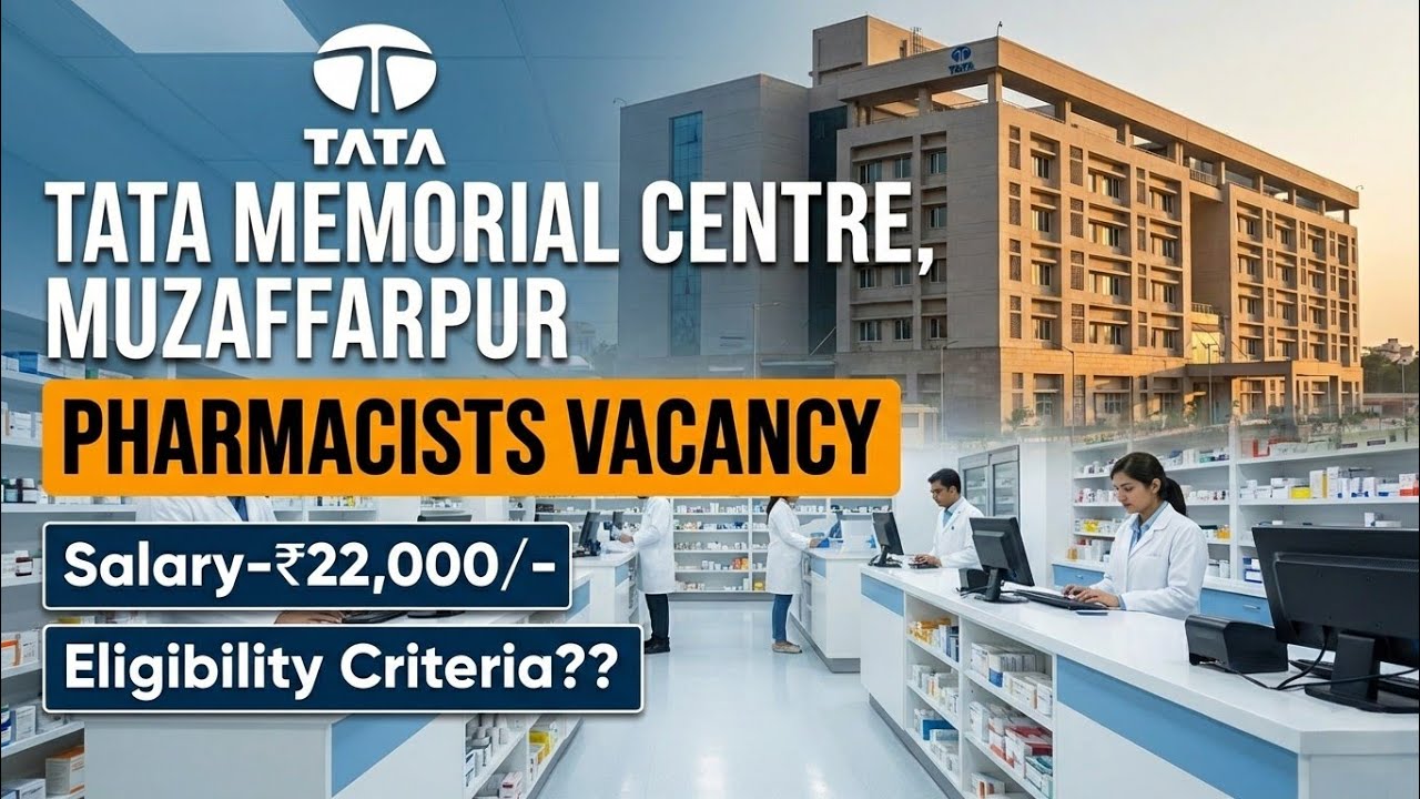 TMC Muzaffarpur Pharmacist Recruitment 2026 | Salary ₹22,000 | Eligibility & How to Apply