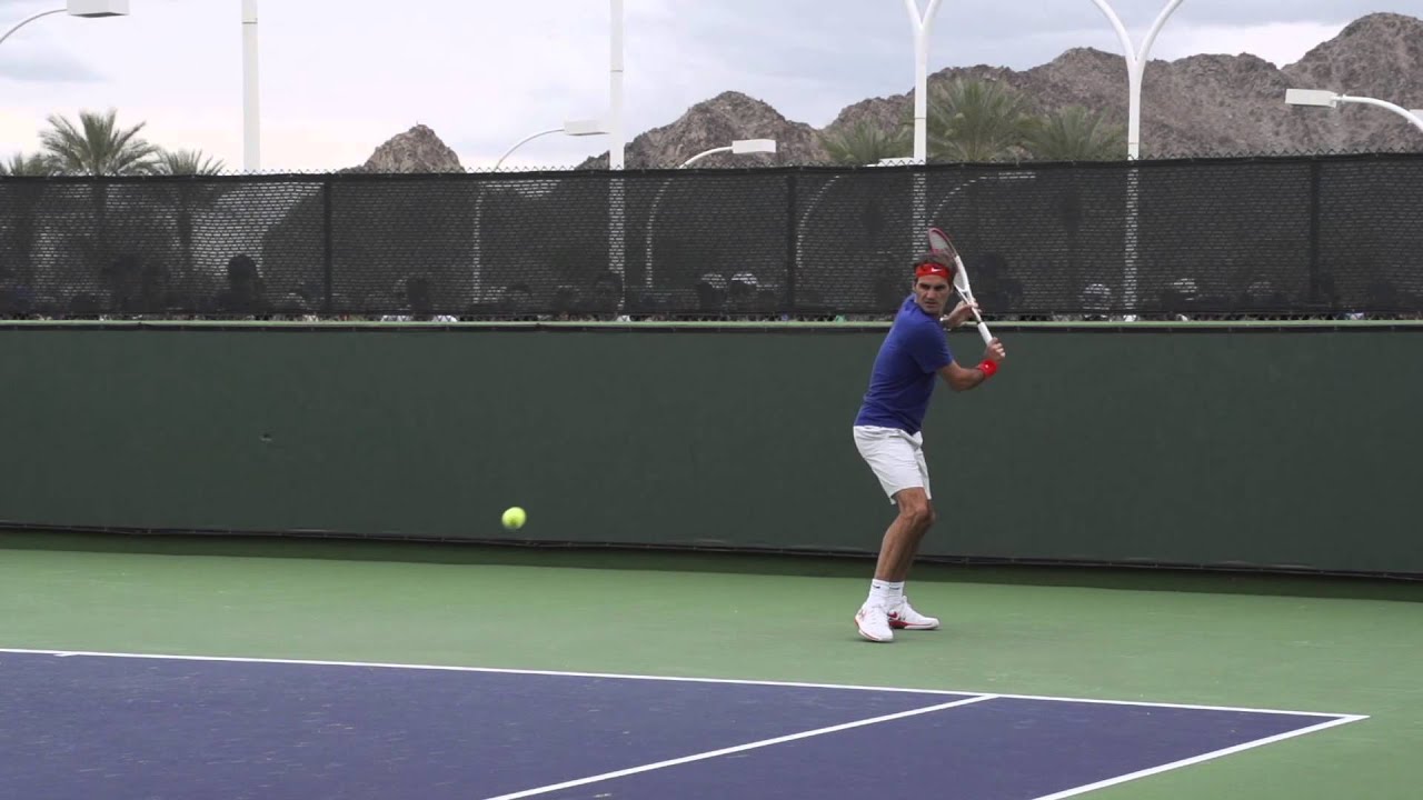Roger Federer Backhand In Slow Motion