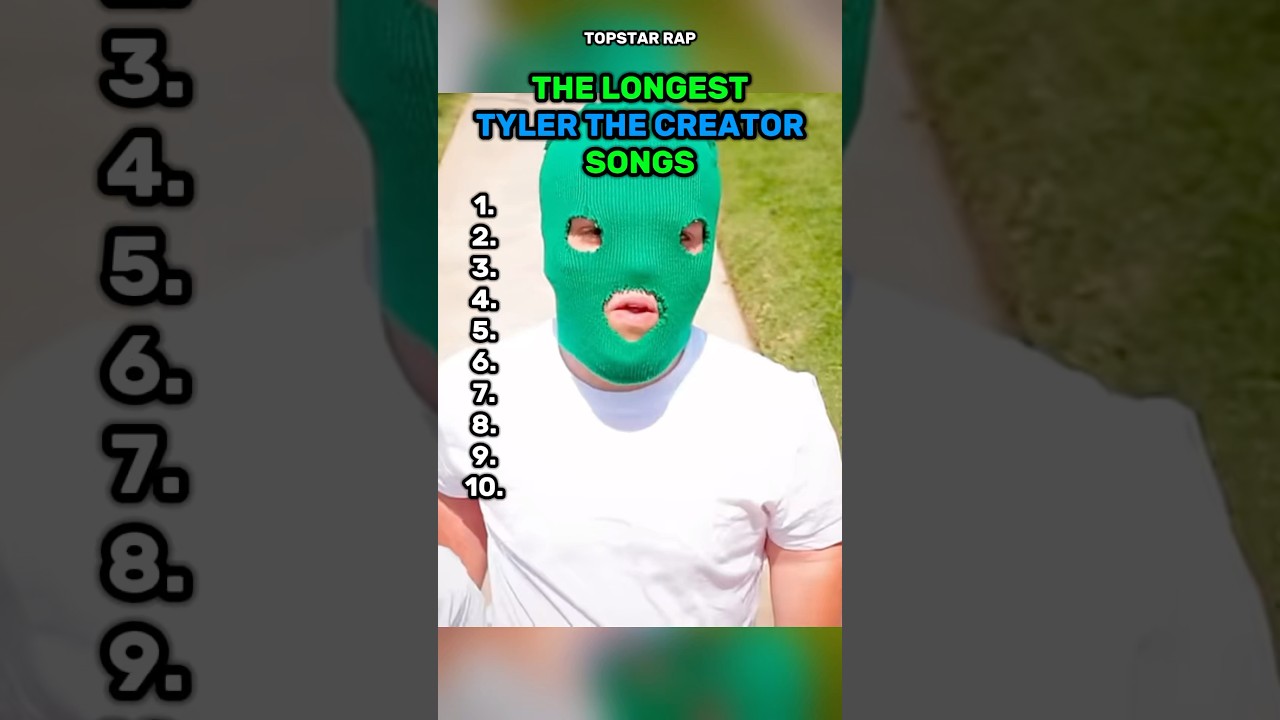 Tyler The Creator’s LONGEST Songs… 