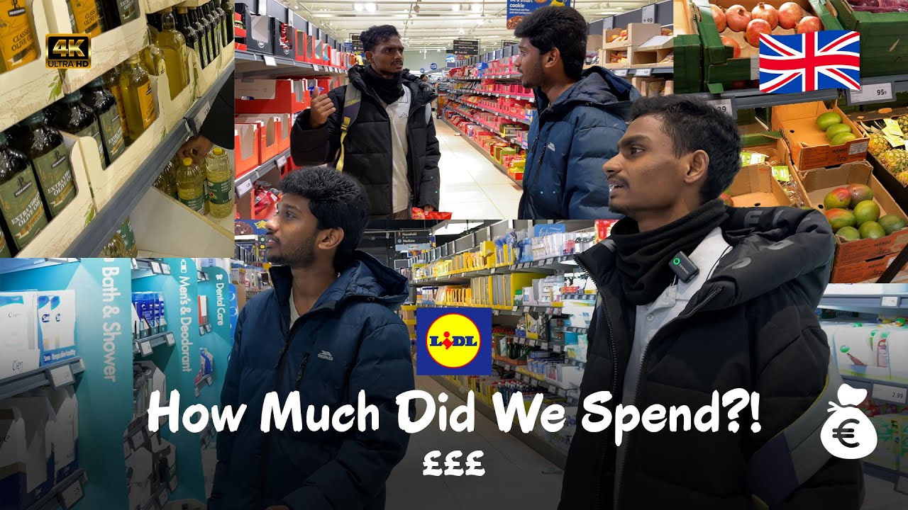 Shopping at Lidl in UK 🇬🇧 | Budget Grocery Haul & Fun Moments!| Tamil | Akil Vijay