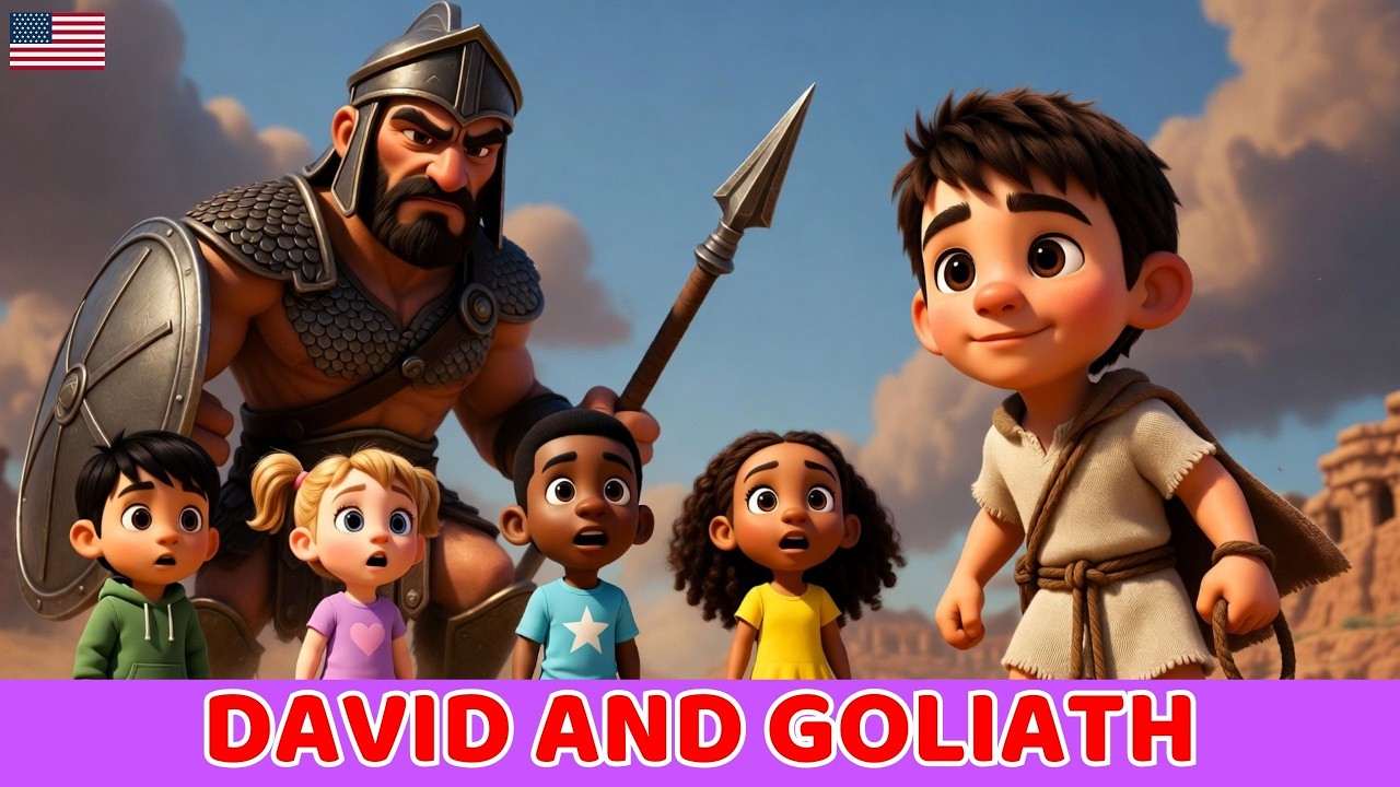 David and Goliath | Courage and Faith | Christian Kids Song | Bible Story