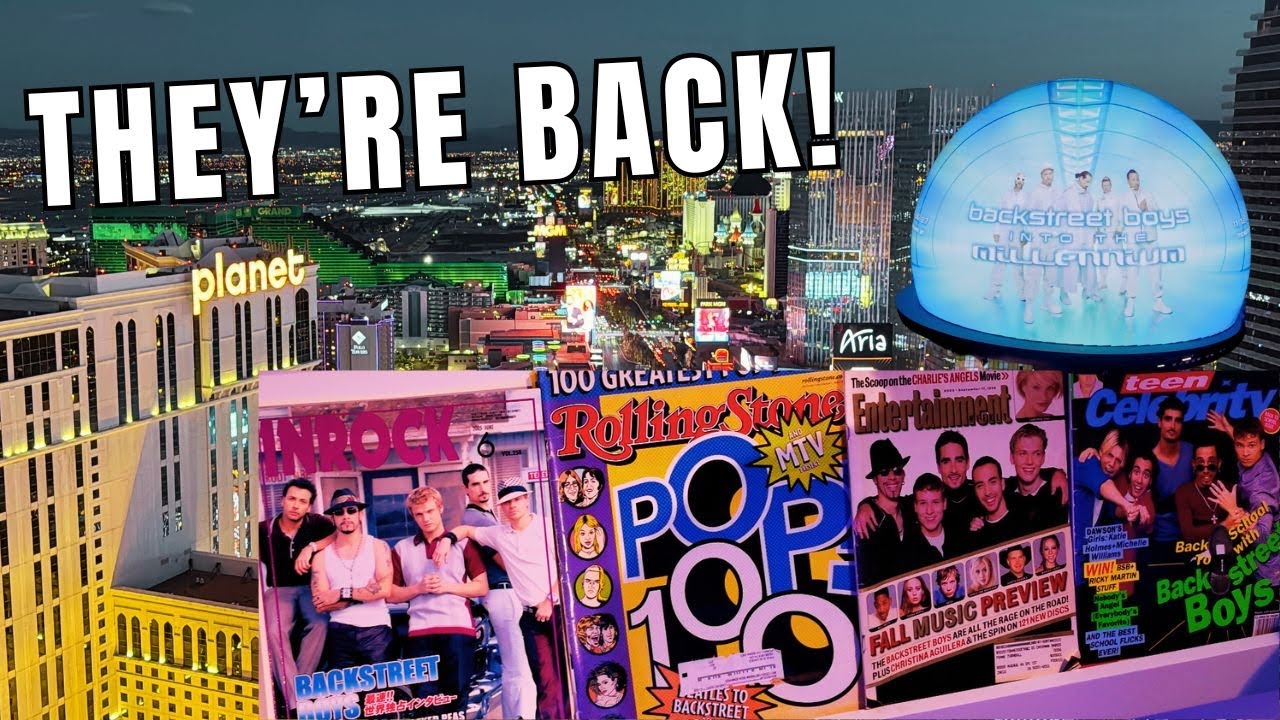 Walking Las Vegas Strip Saturday Backstreet Boys Pop-Up Store At Venetian Resort 2025