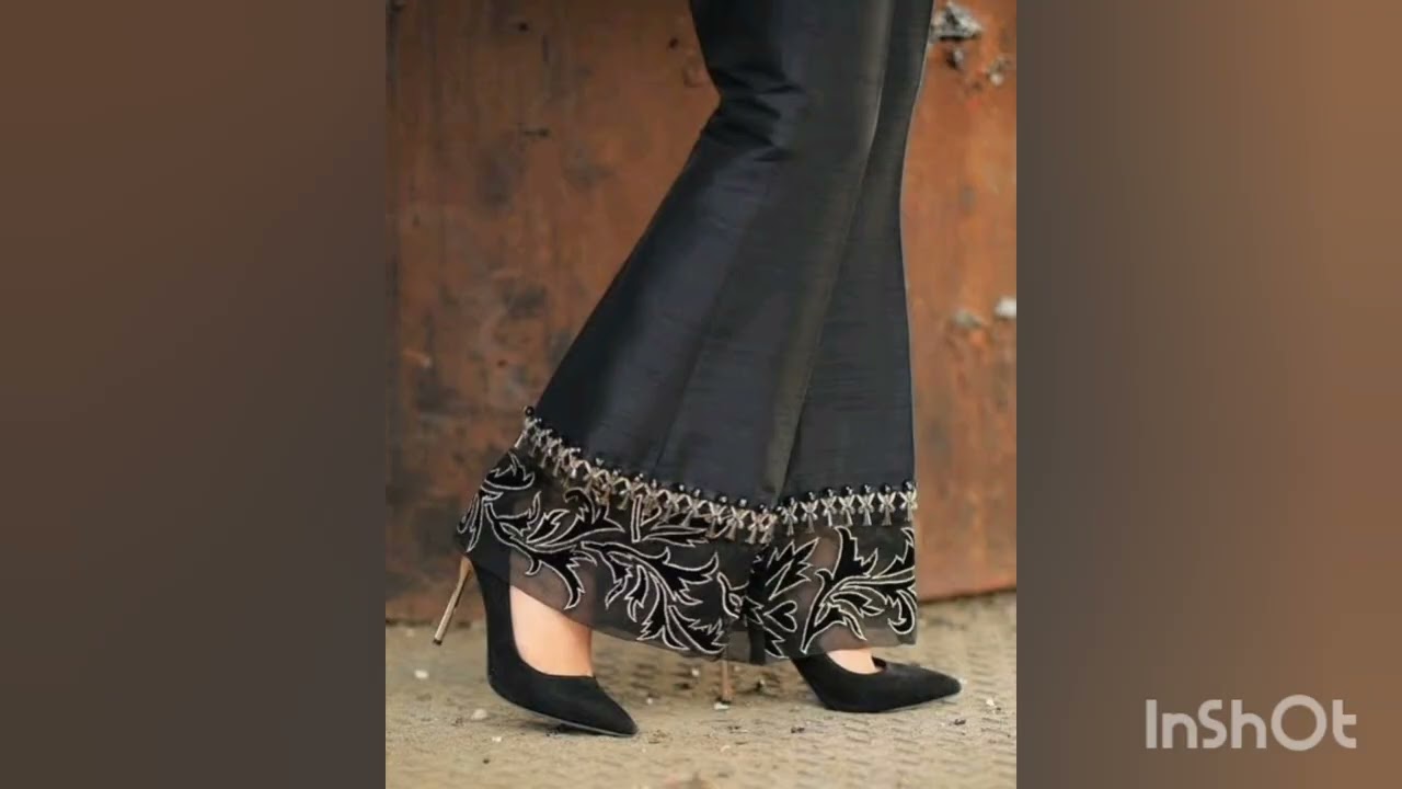 Bell bottom Design 2024 | Trouser Design 2024 By ( Muntaha Jaan)