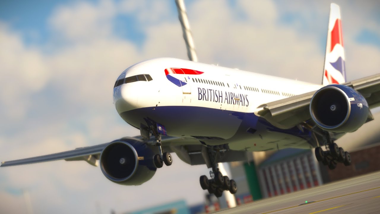 PILOT'S NIGHTMARE?! 😱 INSANE British Airways Boeing 777 Crosswind Landing at Heathrow
