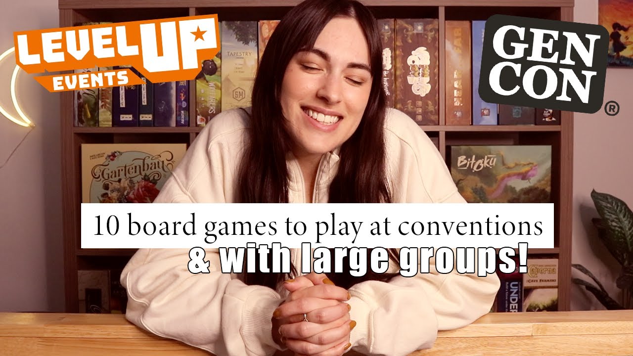 10 board games to play at conventions & with large groups!