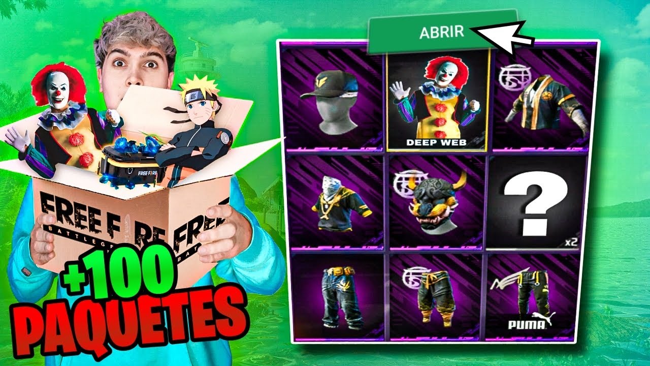 ABRO +100 PAQUETES EXCLUSIVOS de MI CUENTA de FREE FIRE😨 *No sabia que tenia esto*