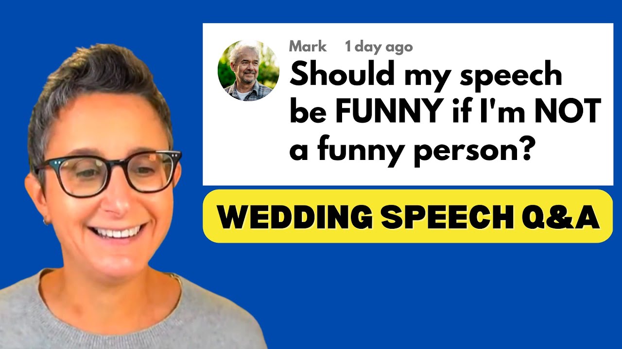 How To Give A FUNNY Wedding Speech, Even If You're NOT Funny! 😂