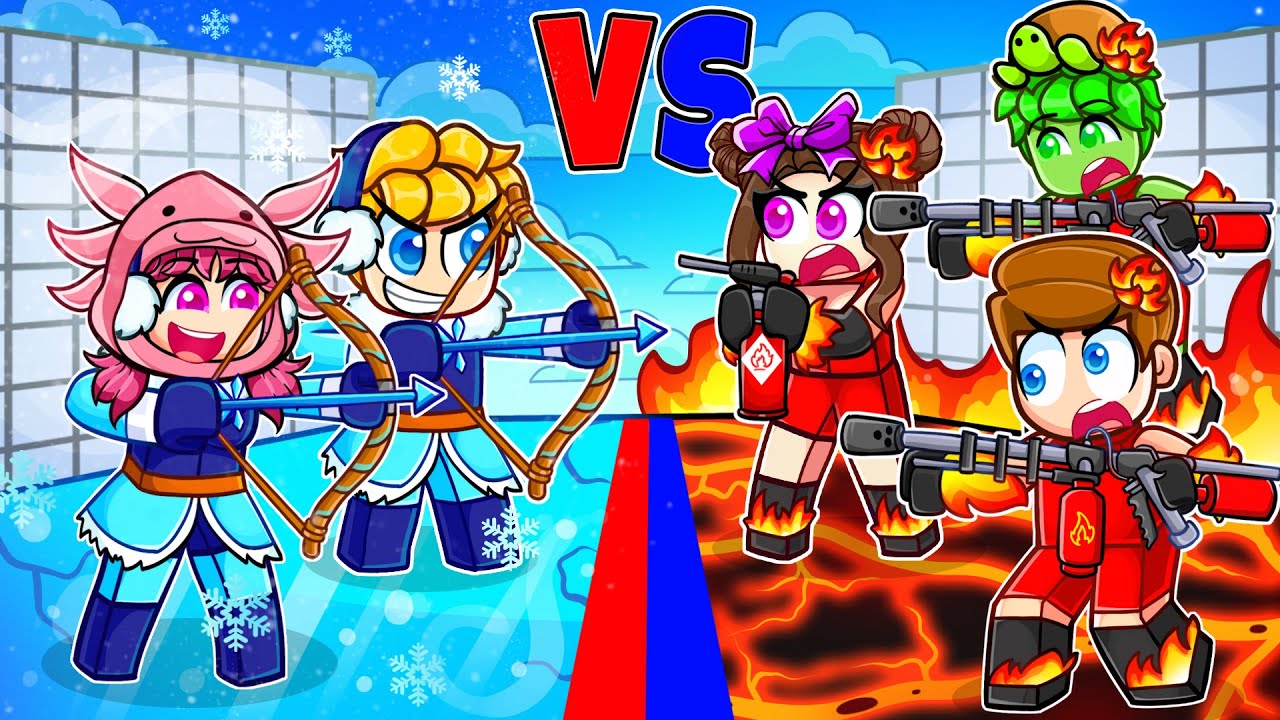 FEUER vs EIS Elemente in Roblox Rivals...