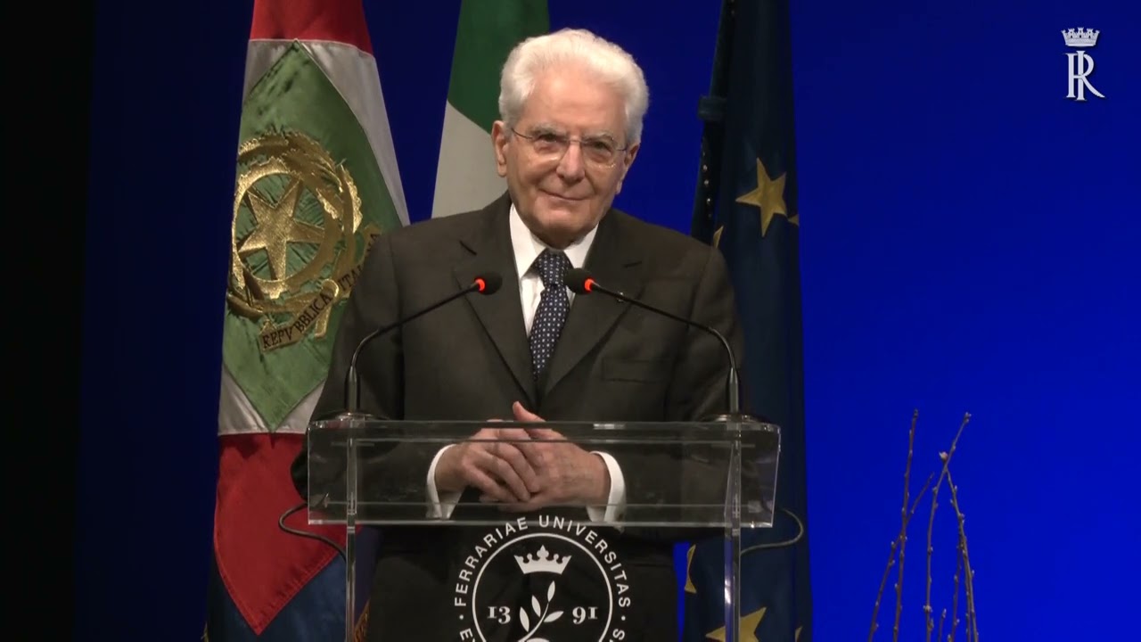 Mattarella alla inaugurazione dell'anno accademico 22-23 dell'Università degli Studi di Ferrara
