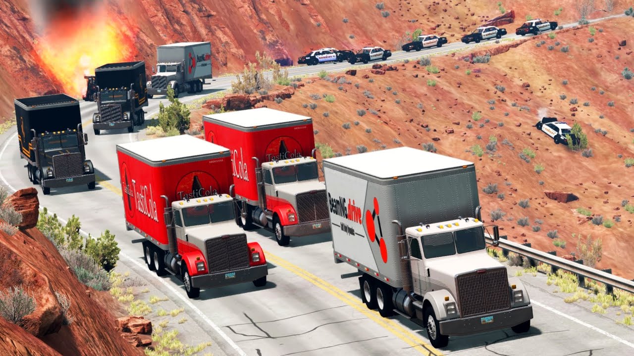 Convoys vs. Cops 2 | BeamNG.drive
