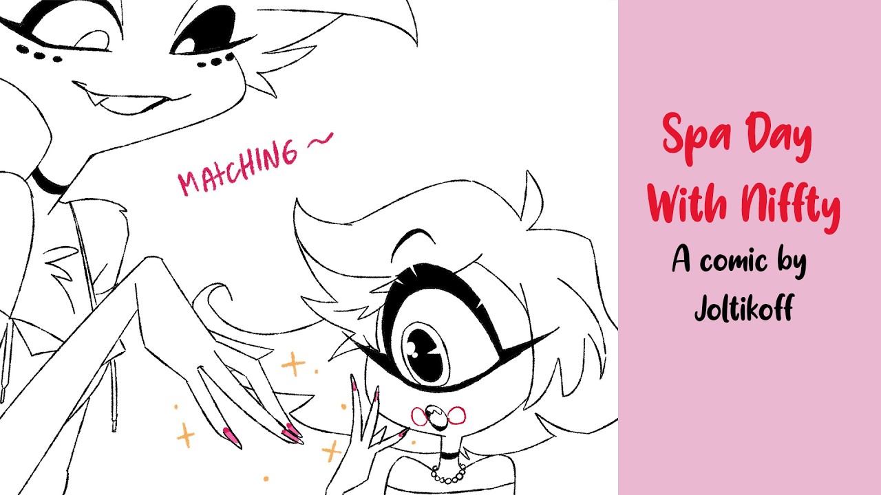 Huskerdust - Spa Day With Niffty ( Hazbin Hotel Comic Dub ) by Joltikoff