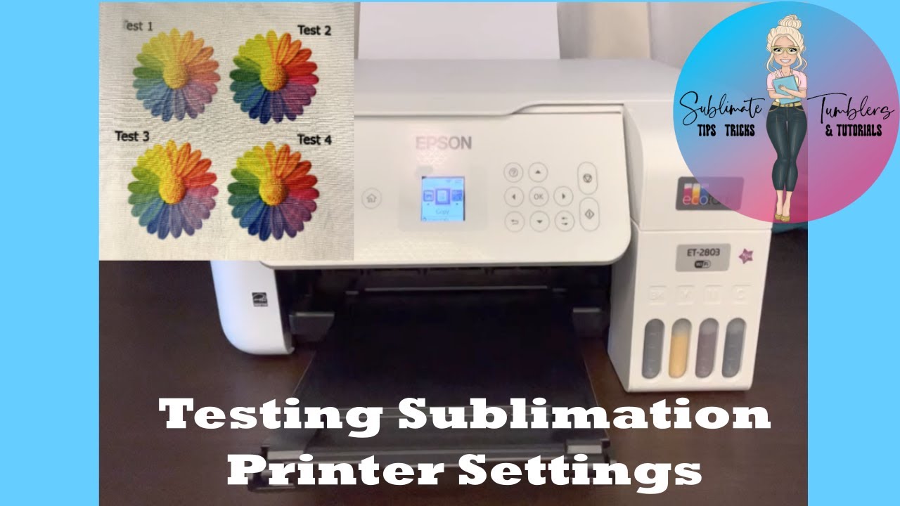 Sublimation Printer Settings - Testing for Best Results