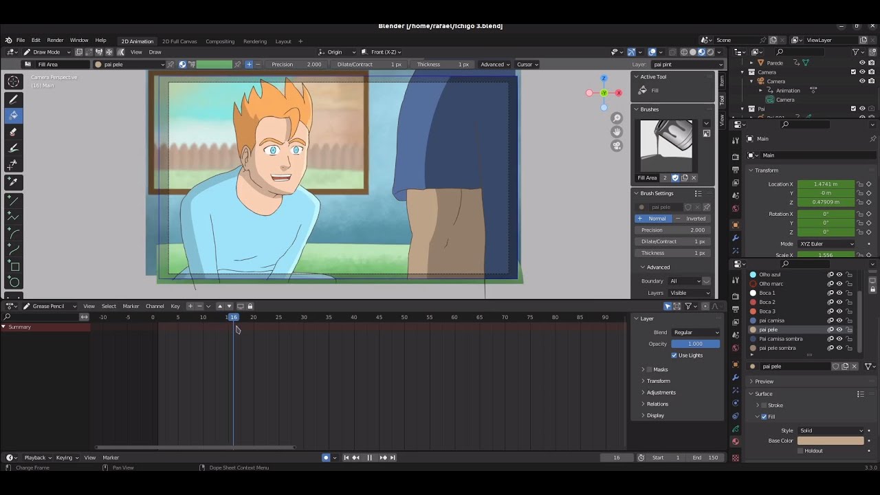 APRENDA A FAZER A SUA PRIMEIRA ANIMAÇÃO 2D - Blender Grease Pencil