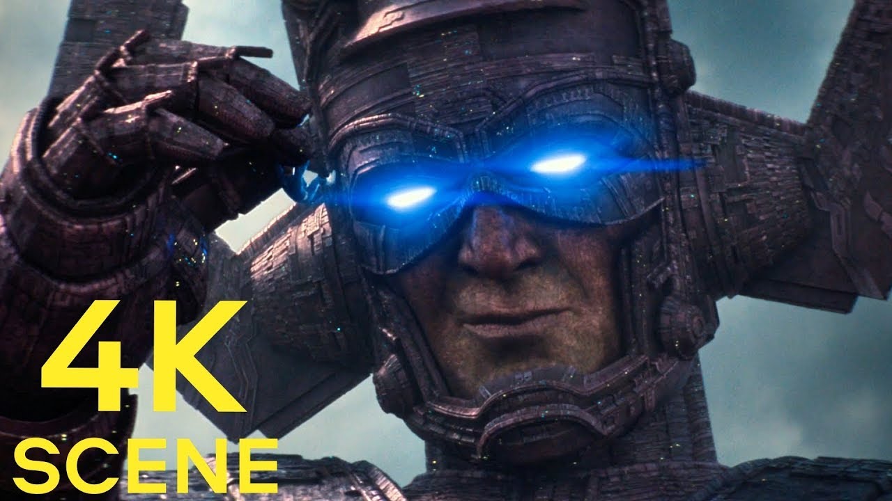 Galactus VS  Fantastic Four Fight Scene  4K
