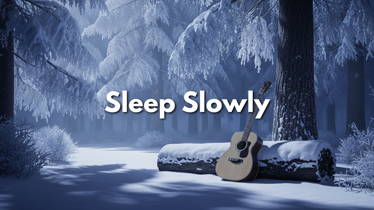 Calm Acoustic Guitar Music for Relaxation, Sleep & Late Night Peace 🌌 Sleep Comes Slowly