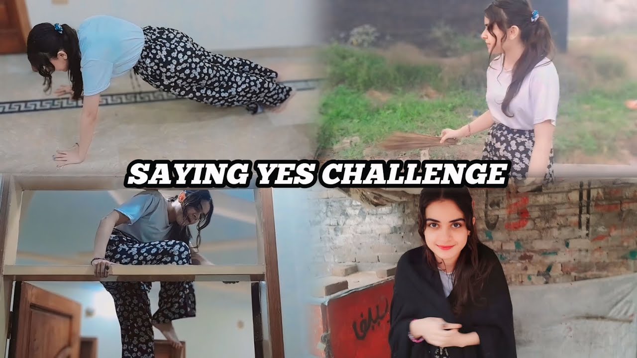 💥Saying Yes Challenge💥 By Anabia Mirza #anabiamirza #funny #anabia #challenge #sayingyes #wania#rida