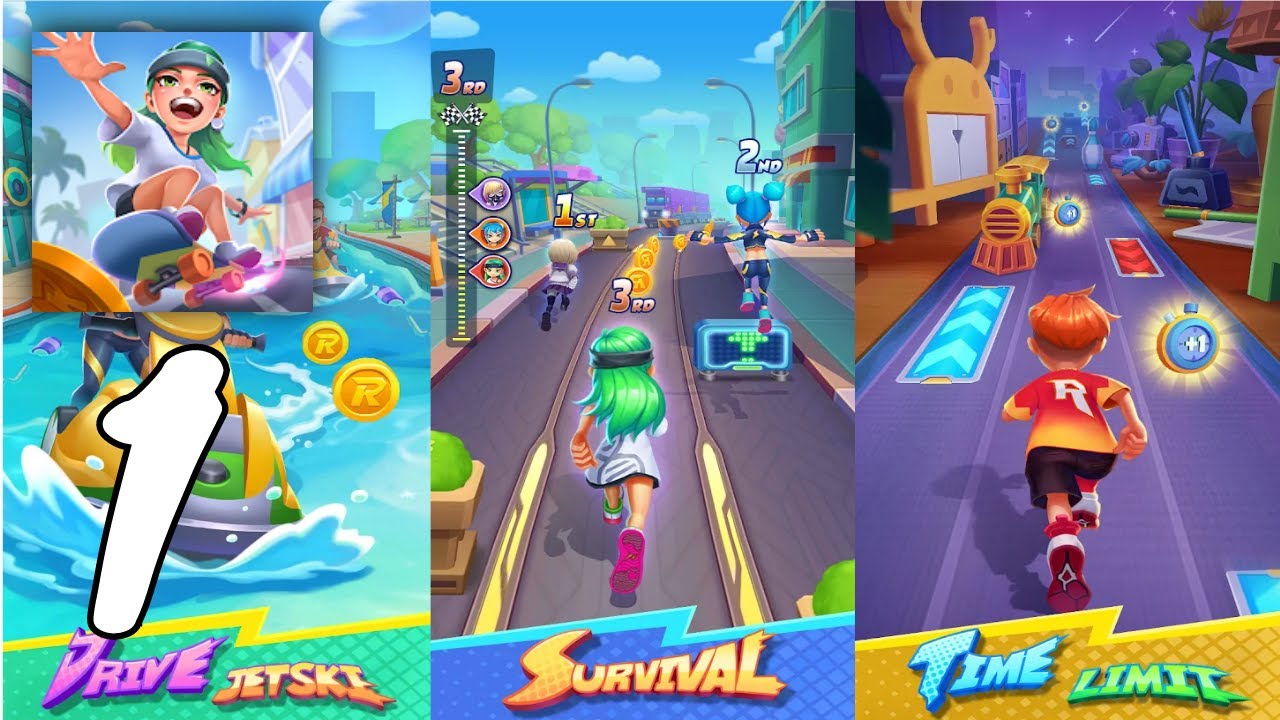 Street Rush - Running Game Gameplay Walkthrough #1 (Android, IOS)