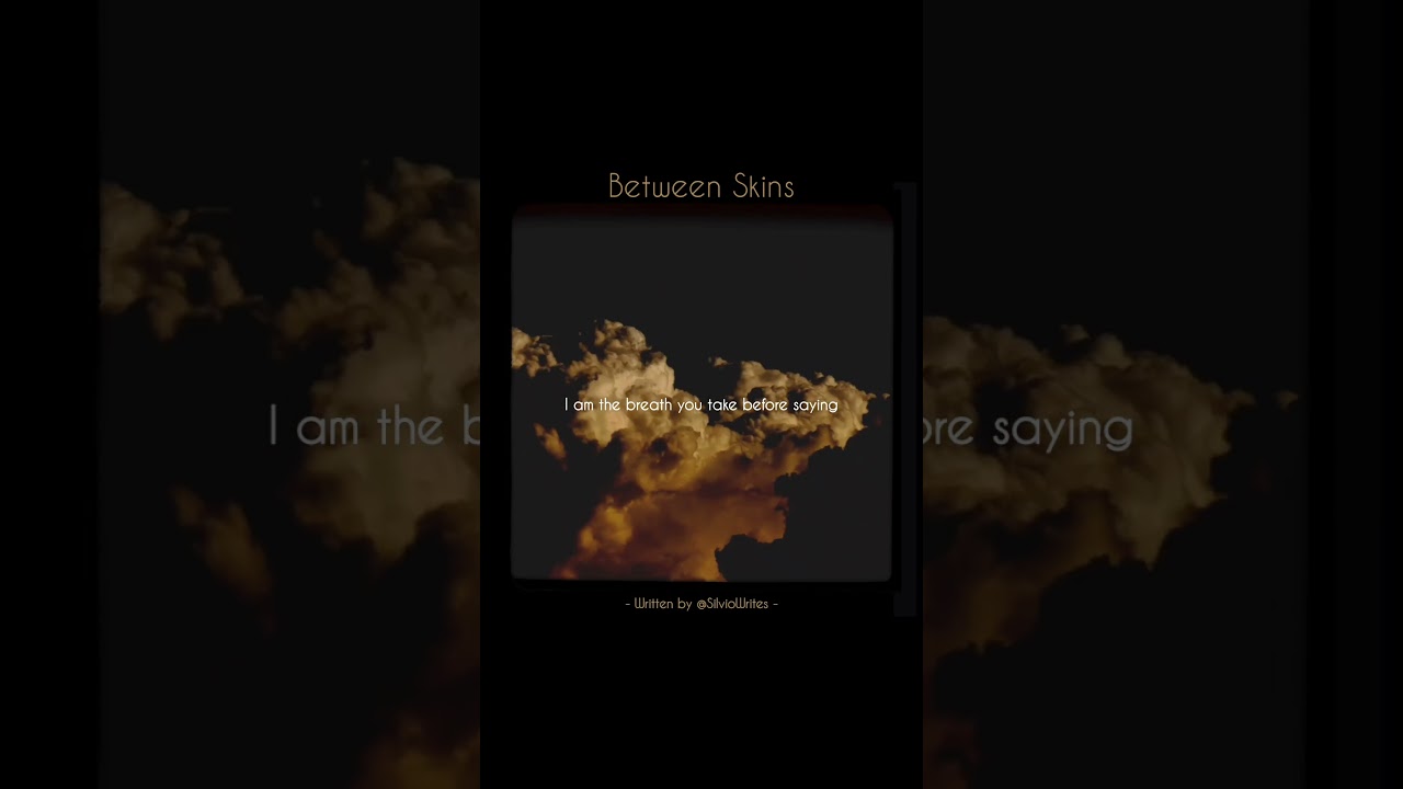 Between Skins #contemporarywriting #modernliterature #microprose #literaryreels