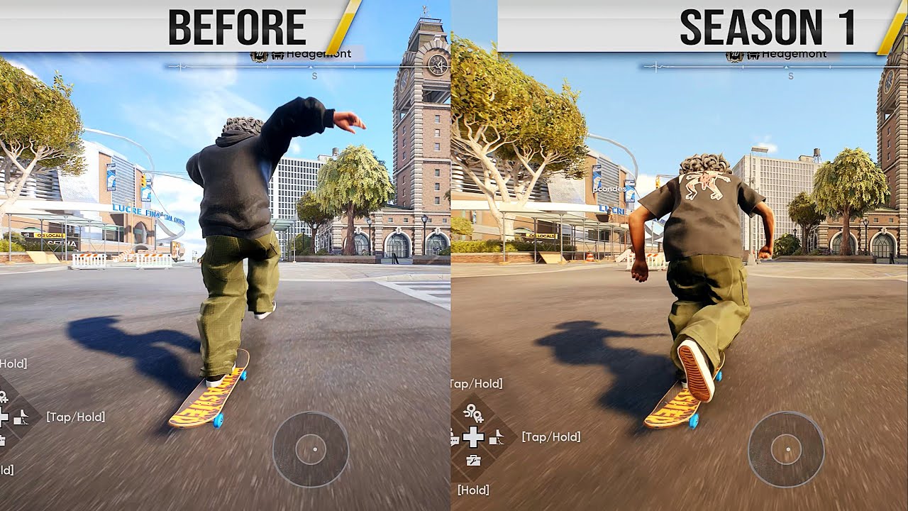 Skate. Season 1 Updated Graphics Comparison | Skate 4