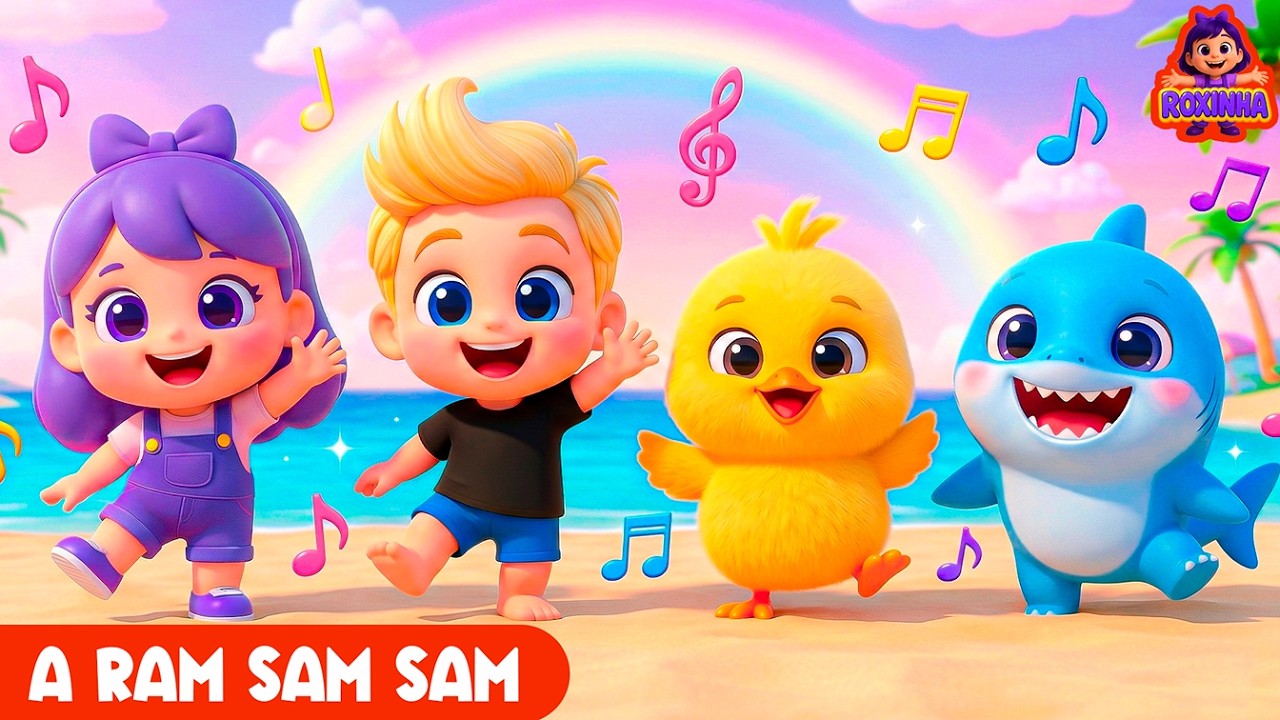 A Ram Sam Sam 🤩 ✨ | Música Infantil | Roxinha