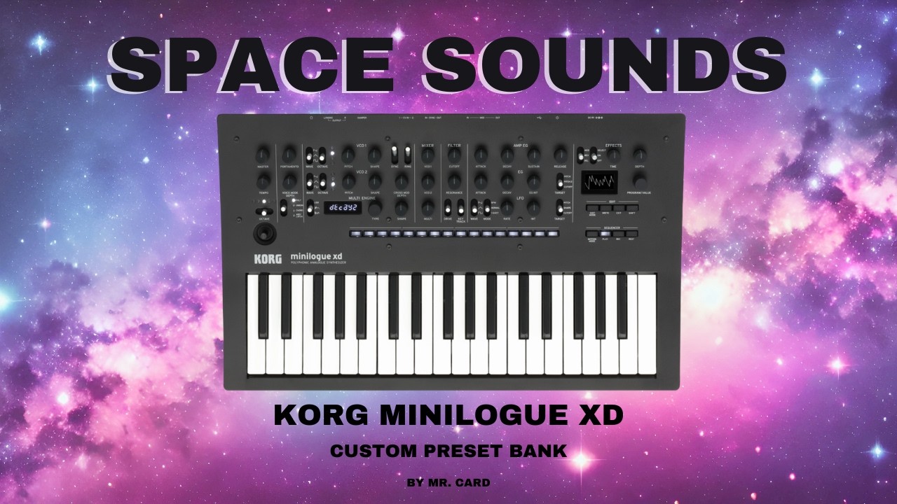 Korg Minilogue XD - Space Sounds [SOUNDSET] | Custom Presets [Synthesizer Demo]