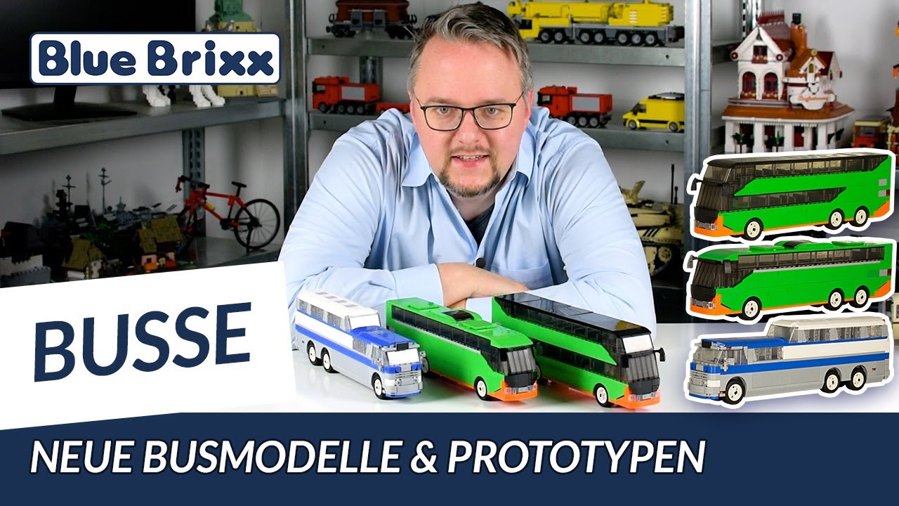 Neue Busmodelle und Bus-Prototypen von BlueBrixx