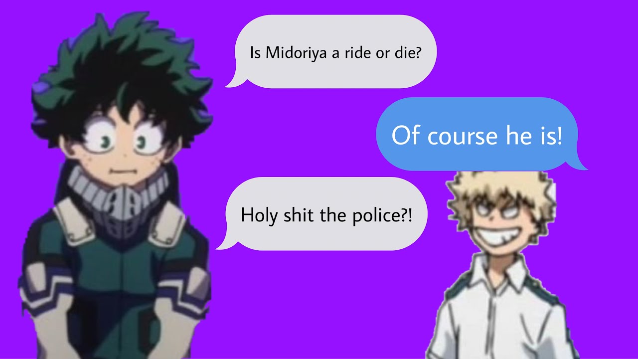 Is Midoriya a Ride or die | partners in crime lyric prank | bakudeku