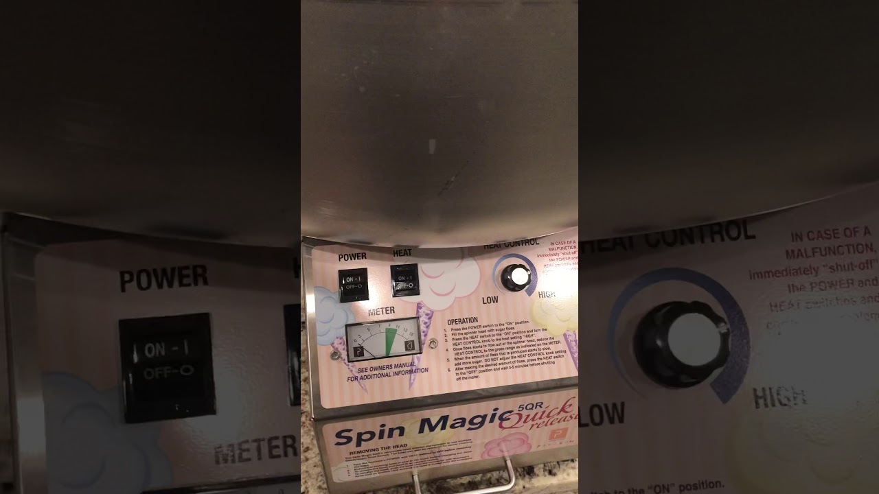 Spin magic 5 quick release cotton candy machine