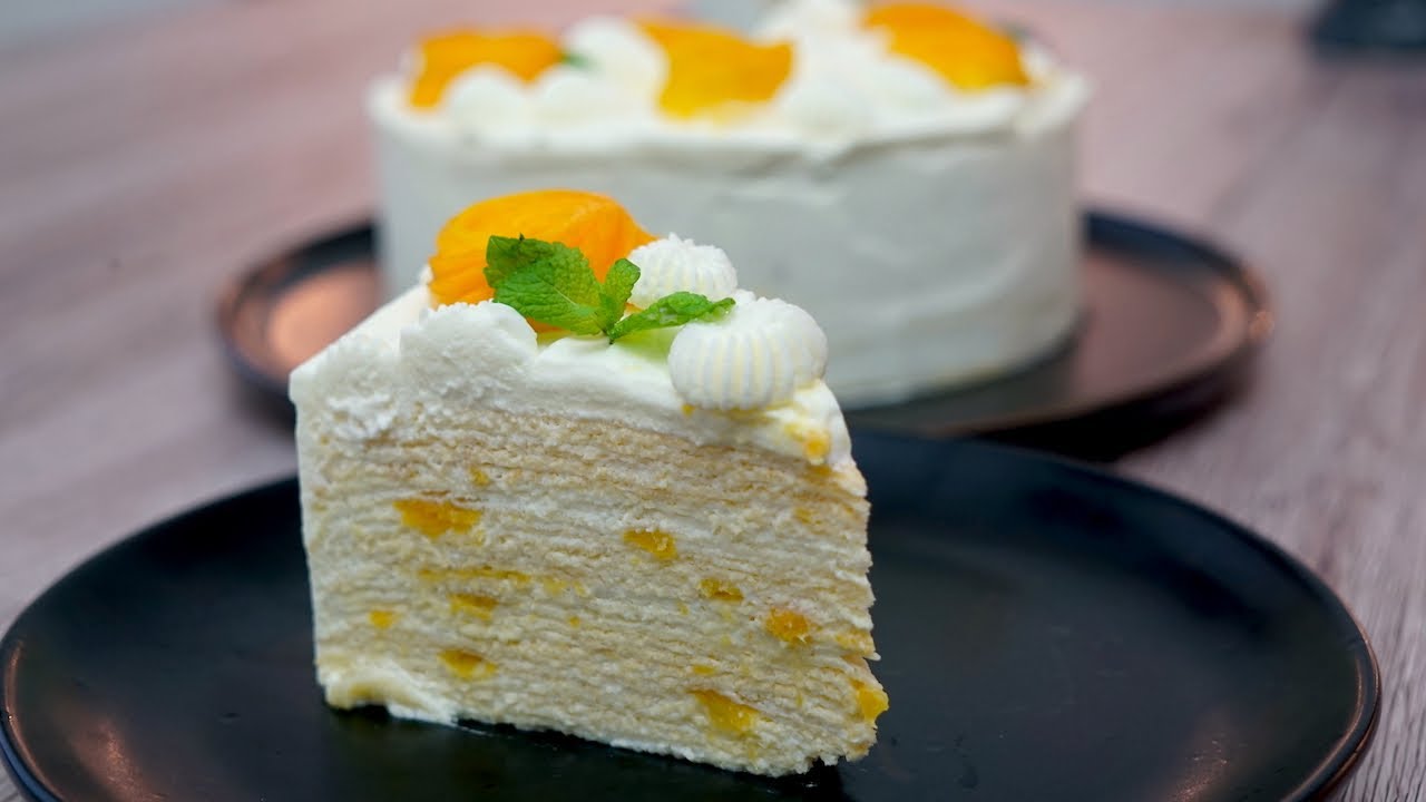 Mango Crepe Cake Recipe | How to make a perfect Crepe Cake | Extremely Soft, Thin & mouth melting