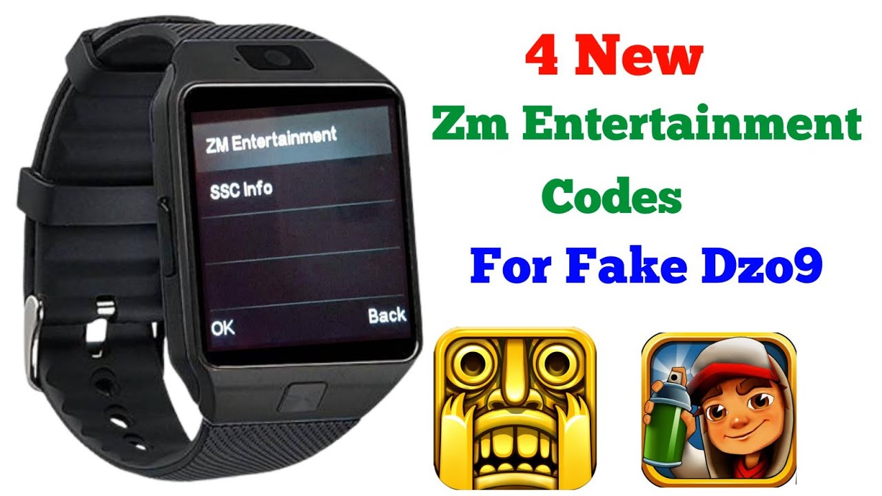 Game Code For Fake Dzo9 Smartwatch | gaming code for dzo9 #smartwatchclub #gamecodes #dz09