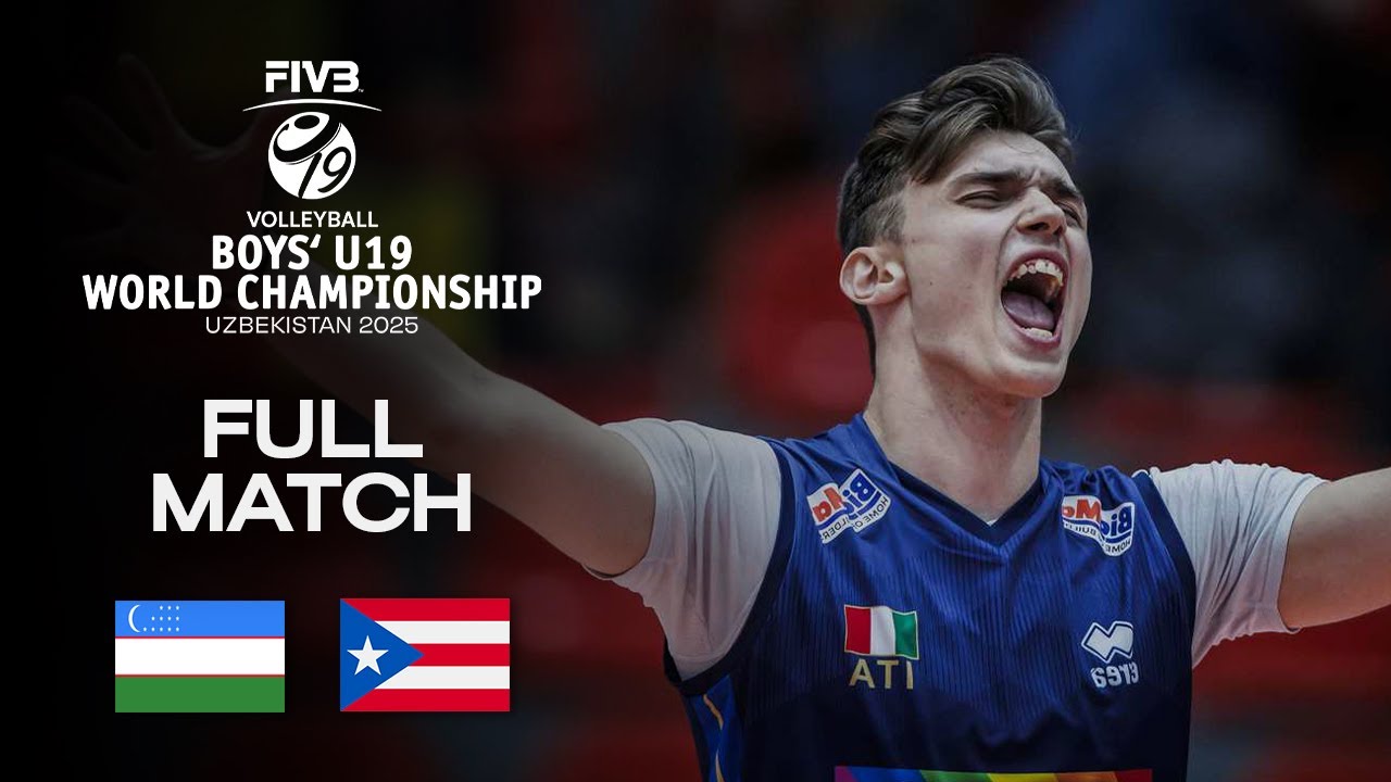 Uzbekistan vs. Puerto Rico - Pool A | Boys' U19 World Champs 2025 - Full Match