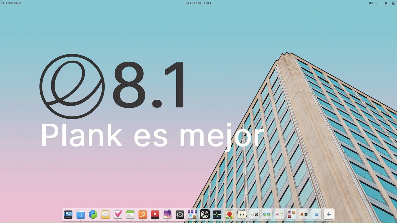 Elementary OS 8.1 ahora Plank es mucho mejor