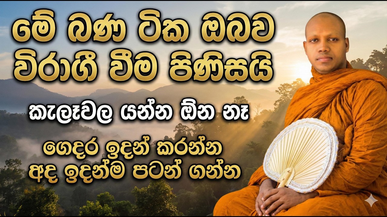 මේ බණ ටික ඔබව විරාගී වීම පිණිසයි, වනගත වෙන්න ඕන නෑ මේක කරන්න | Hasalaka Seelawimala Thero Bana 2025