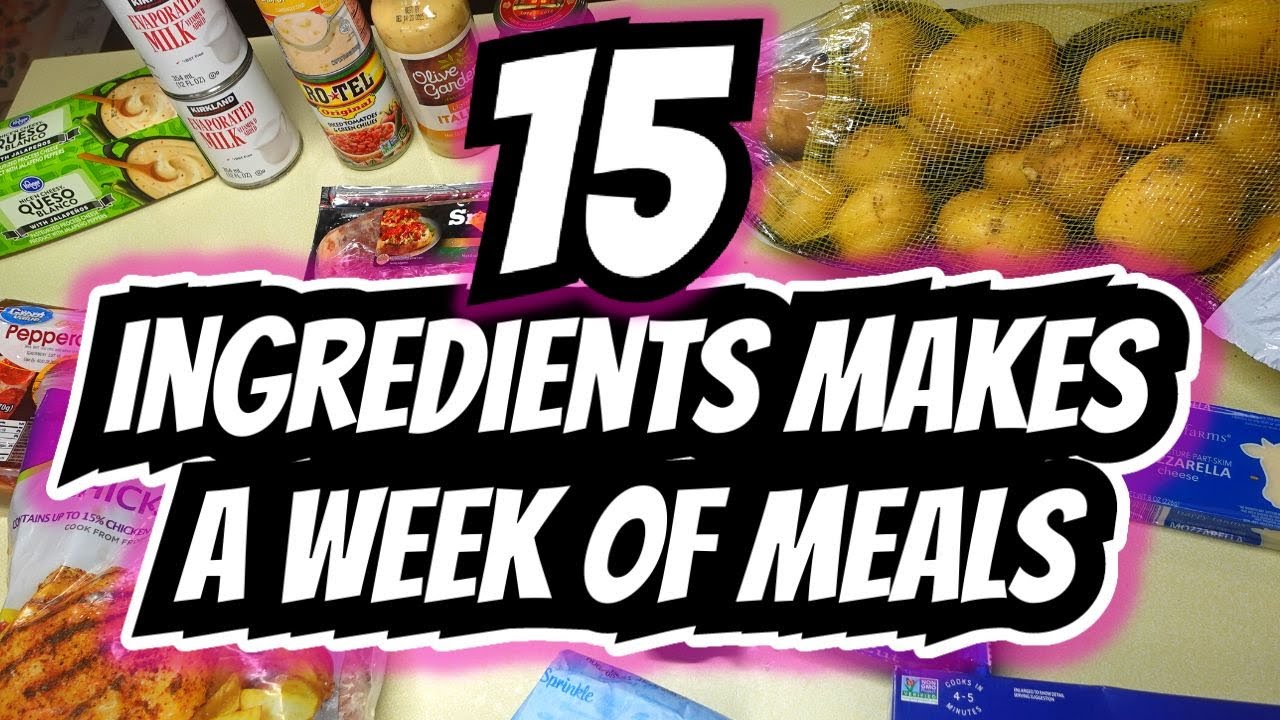 15 Ingredients feeds my family all WEEK! | Extreme Grocery Budget | Feeding my family on a budget