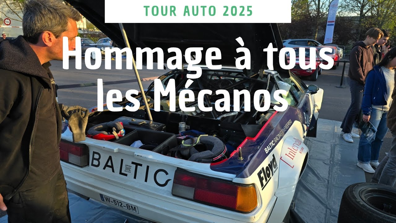 Tour Auto, Hommage aux indispensables Mécanos sur les Parcs Fermés.