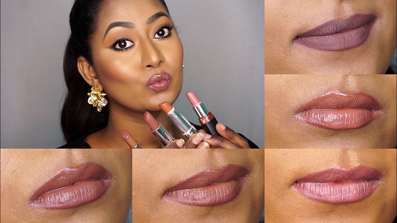 Мои самые любимые и ДОСТУПНЫЕ 5 нюдовых помад 💄для смуглой/темной индийской кожи