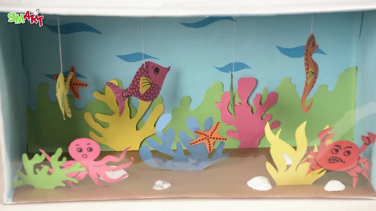 How To Make an Aqarium Box | DIY art & craft videos for kids from SMART
