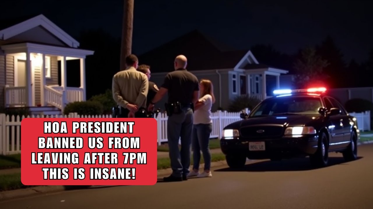 👉 HOA Karen Tried to Ban My Family From Leaving After 7 PM — We’re Not Even Members. That’s a Crime.