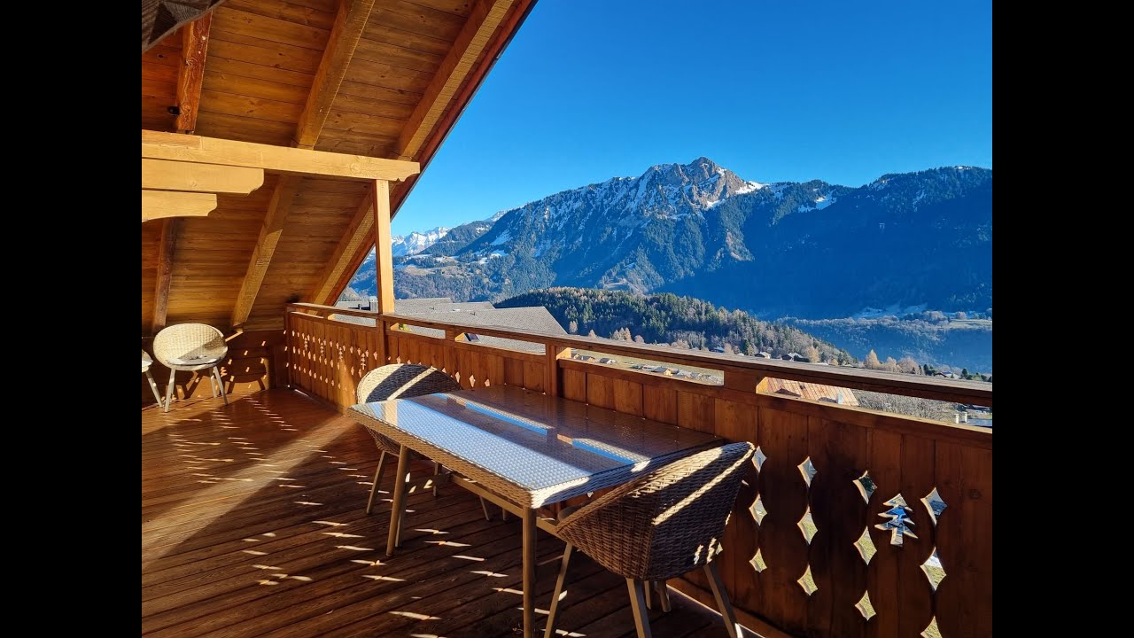 🏔️ Stunning Renovated Penthouse with Panoramic Alpine Views | Leysin, Switzerland