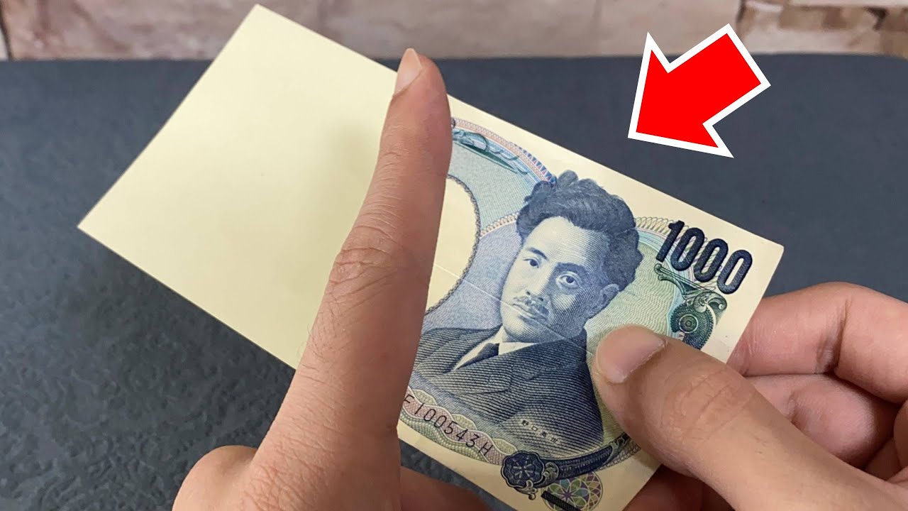 【マジック種明かし】練習いらず！白紙がお札に変化する手品！|  Easy Bill Magic (Money Magic) Tricks Tutorial!