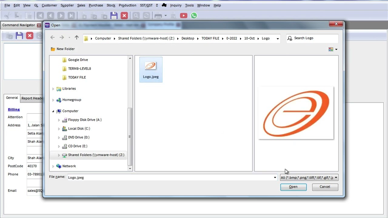 SQL Account  - Change Logo and Address