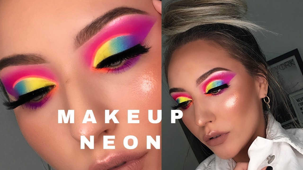 TUTORIAL MAQUILLAJE COLORIDO - SEMI CUT CREASE / FULL COLOR  / NEON