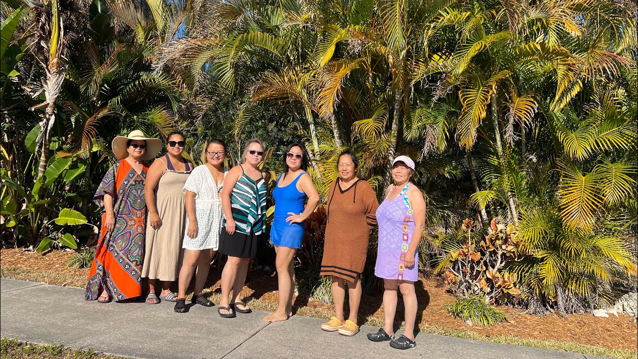 Beautiful ladies Retreat Day at Warm Mineral Springs Park, North Park, Florida 