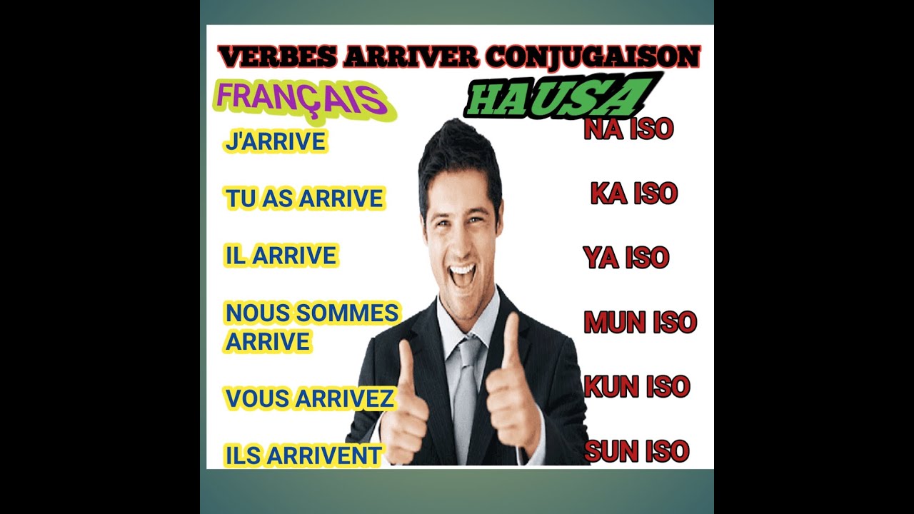 VERBES ARRIVER CONJUGAISON AU PRÉSENT ET PASSÉ COMPOSÉ ☝️ DARASIN KOYON FARANSANCI