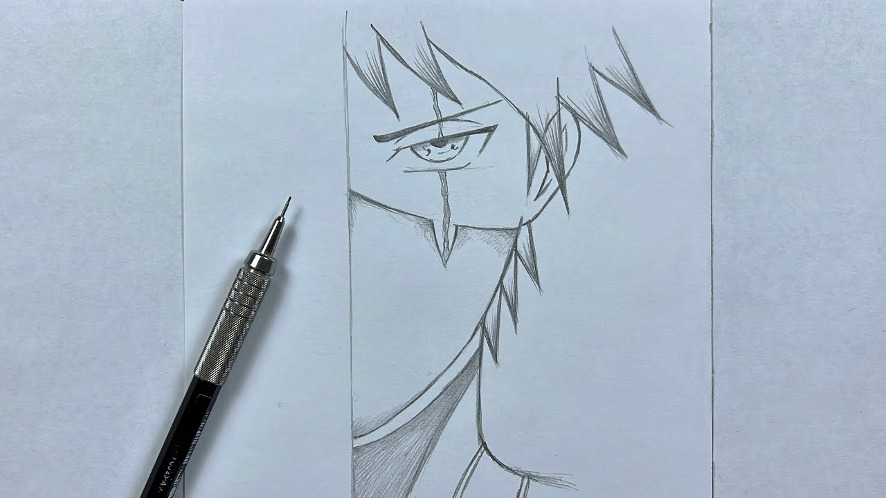 رسم انمي سهل | تعلم رسم نينجا خطوة بخطوة سهل