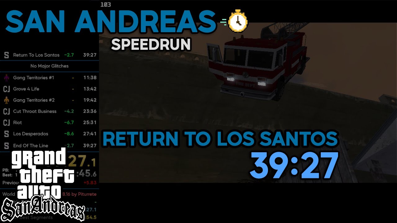 GTA:SA Return To Los Santos in 39:27 (NMG)